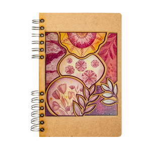 NEW! Sustainable journal - Recycled paper - Pink Flowers