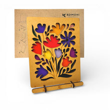 Afbeelding in Gallery-weergave laden, NIEUW: Kleurige Bloemen Pop-up Kaart