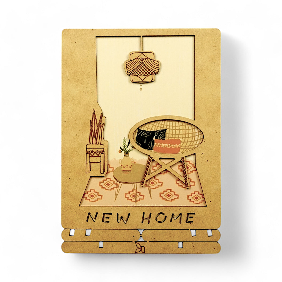 New Home – Wooden Pop-up Moving Card