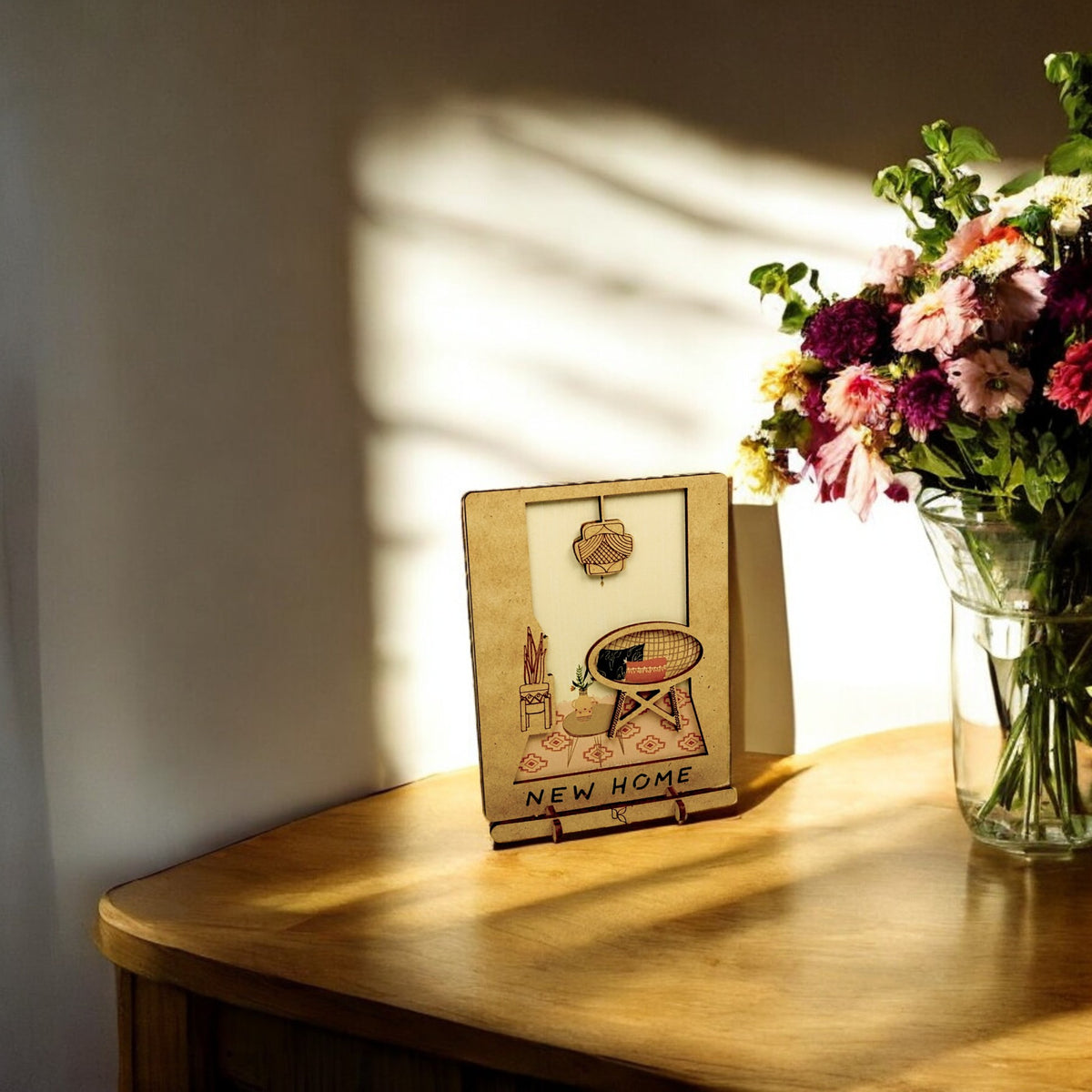 New Home – Wooden Pop-up Moving Card