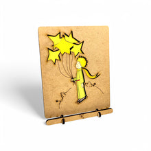 Afbeelding in Gallery-weergave laden, Le Petit Prince with Star Balloons Pop-up Art