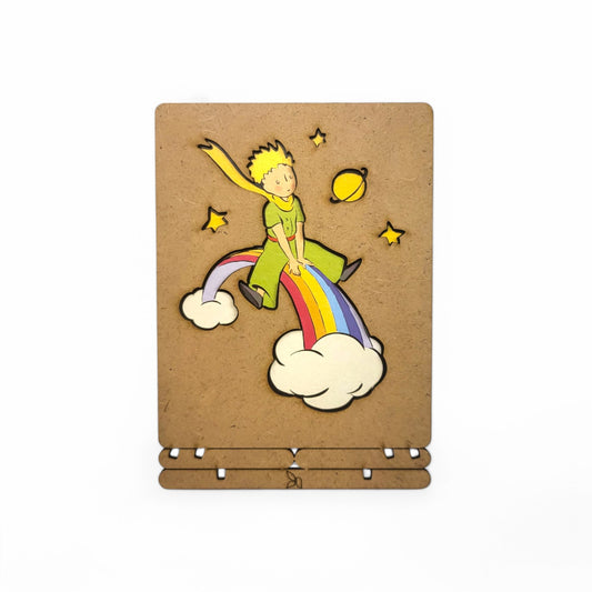 De Kleine Prins op de Regenboog – Pop-up Kaart