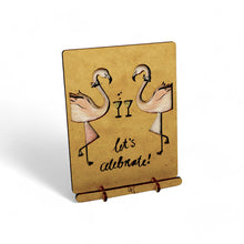 Afbeelding in Gallery-weergave laden, Let's Celebrate Flamingos Pop-up Art