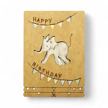 Afbeelding in Gallery-weergave laden, Happy Birthday Elephant Pop-up Art