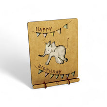 Afbeelding in Gallery-weergave laden, Happy Birthday Elephant Pop-up Art