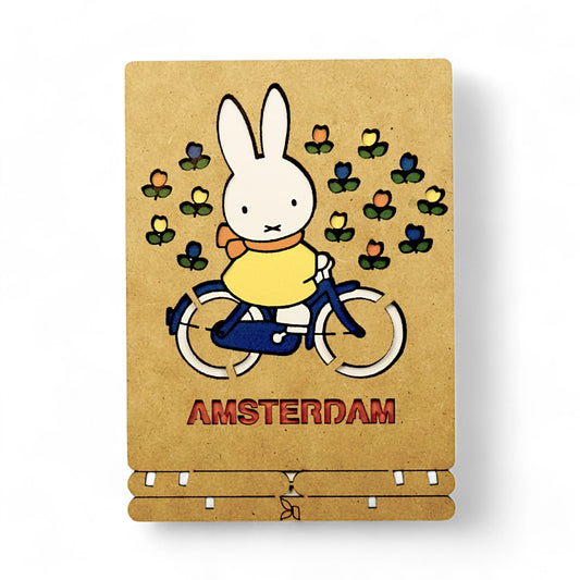 Nijntje op de Fiets in Amsterdam – Pop-up Kaart