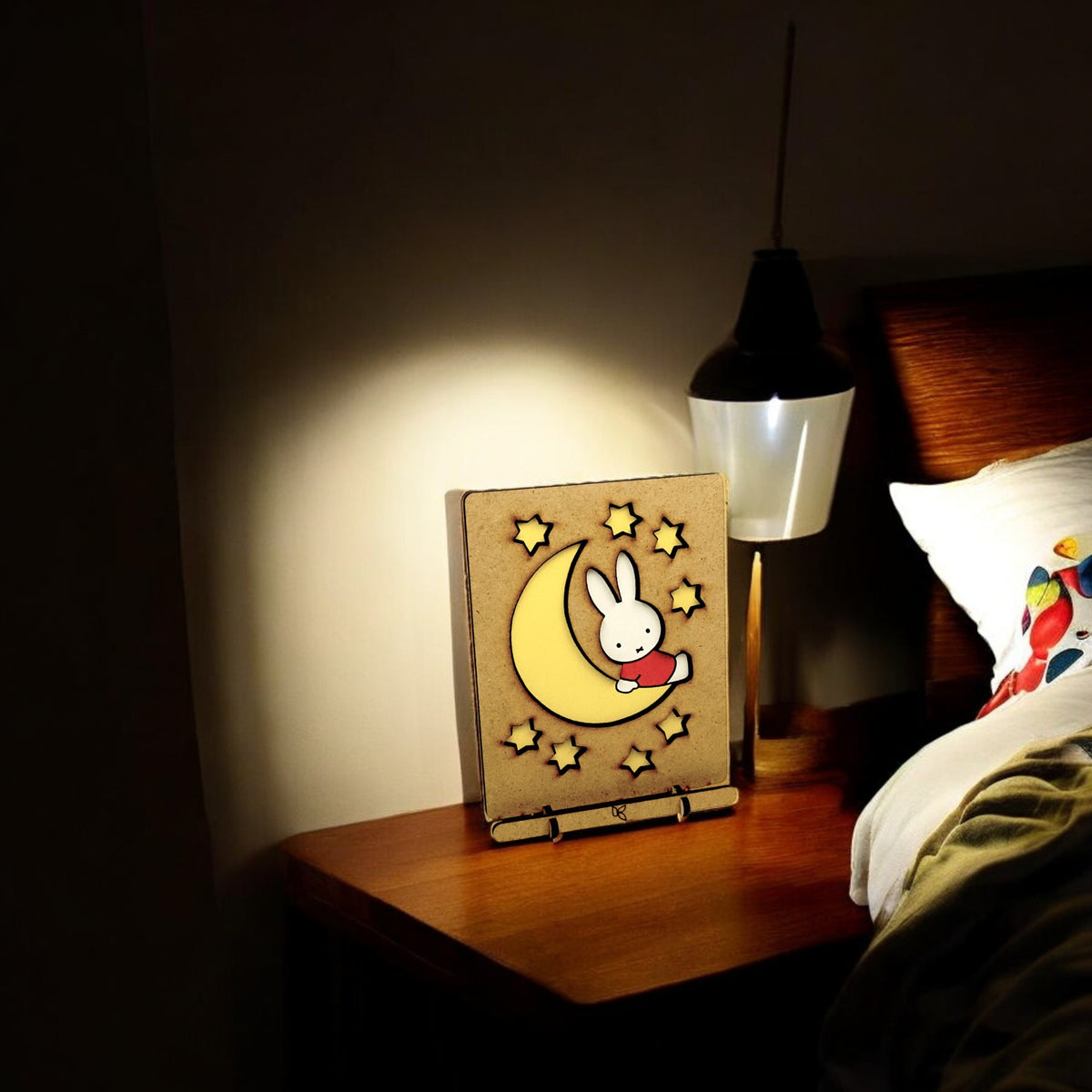 Pop-up kaart Miffy op de Maan – ideaal als geboortekaartje of kinderkamerdecoratie