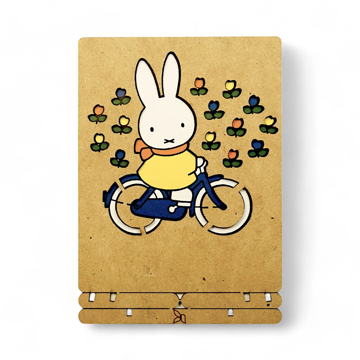 Miffy on her Bicycle – Wooden Pop-up Card