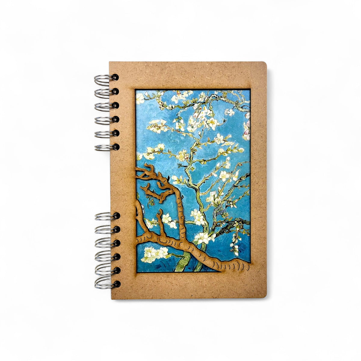 Van Gogh Almond Blossom β Wooden Notebook