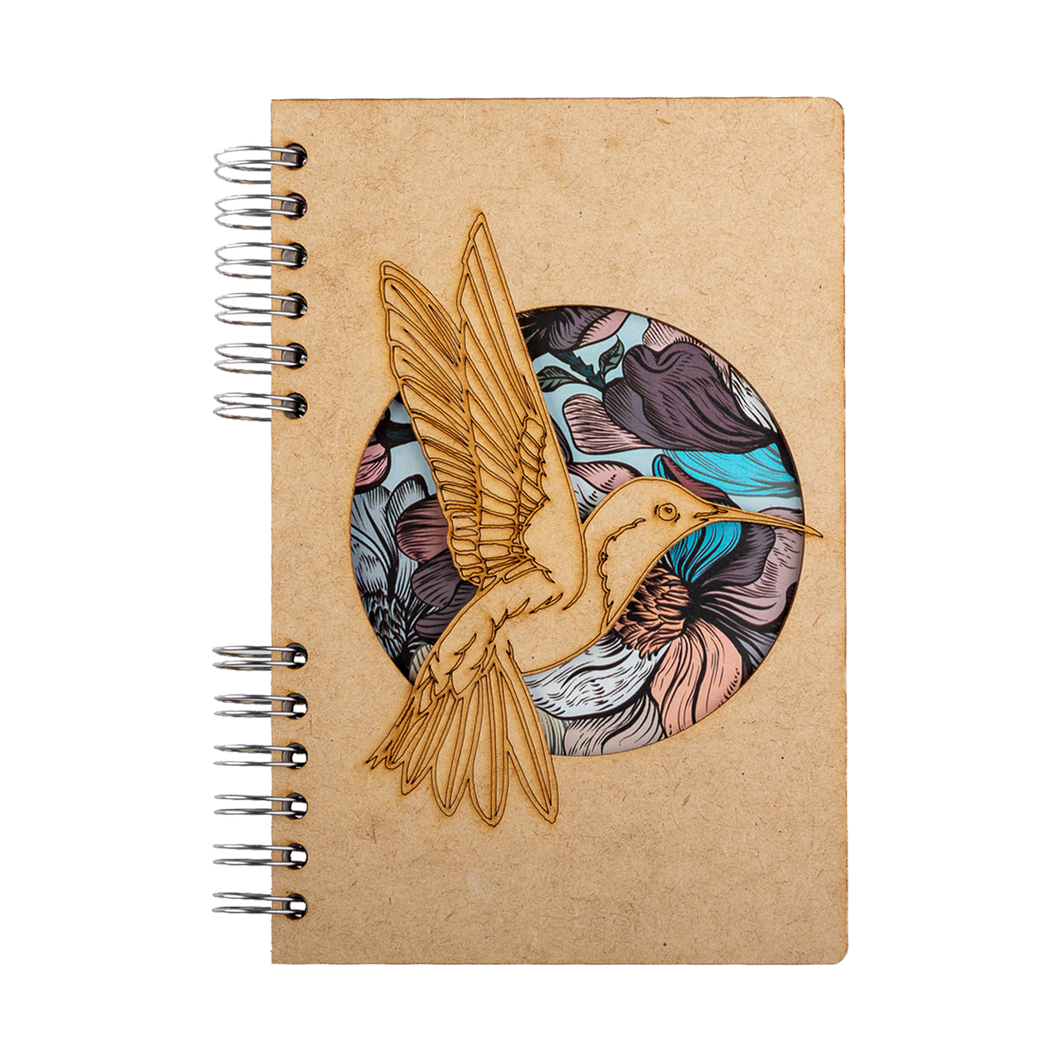 Sustainable journal - Recycled paper - Hummingbird Flower