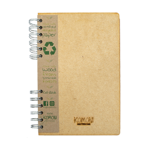 Sustainable 2024 agenda - recycled paper - Proud to be me (Hedgehog)