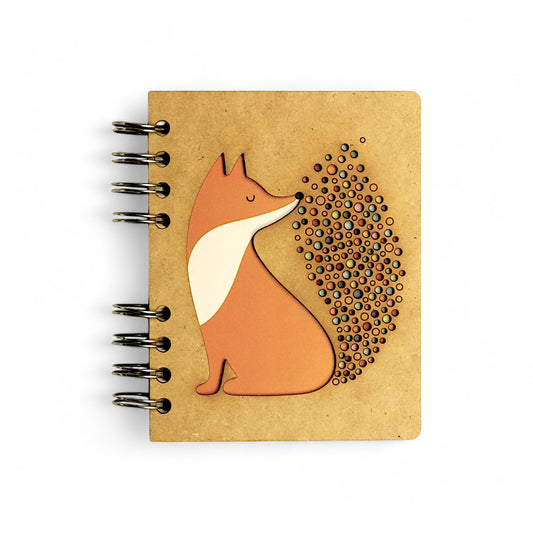 Kleine Vos – Houten Notitieboek