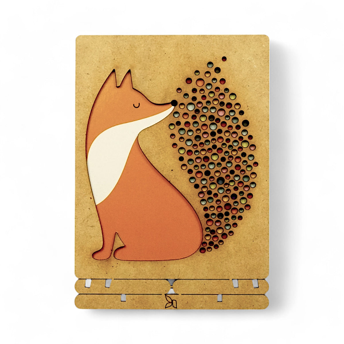 Andy Westface Little Fire Fox houten pop-up kaart met vrolijke vos