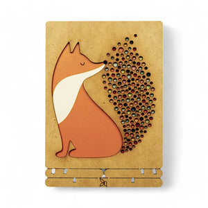 Andy Westface Little Fire Fox houten pop-up kaart met vrolijke vos