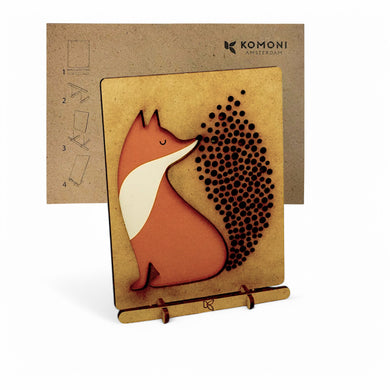 Little Fire Fox pop-up kaart van Andy Westface – duurzaam kindercadeau met envelop