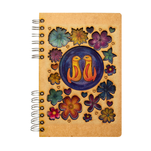 NEW! Sustainable journal - Recycled paper - Lovebirds