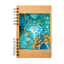 Load image into Gallery viewer, NEW! Sustainable 2023-2024 agenda - recycled paper - Blue Flowers
