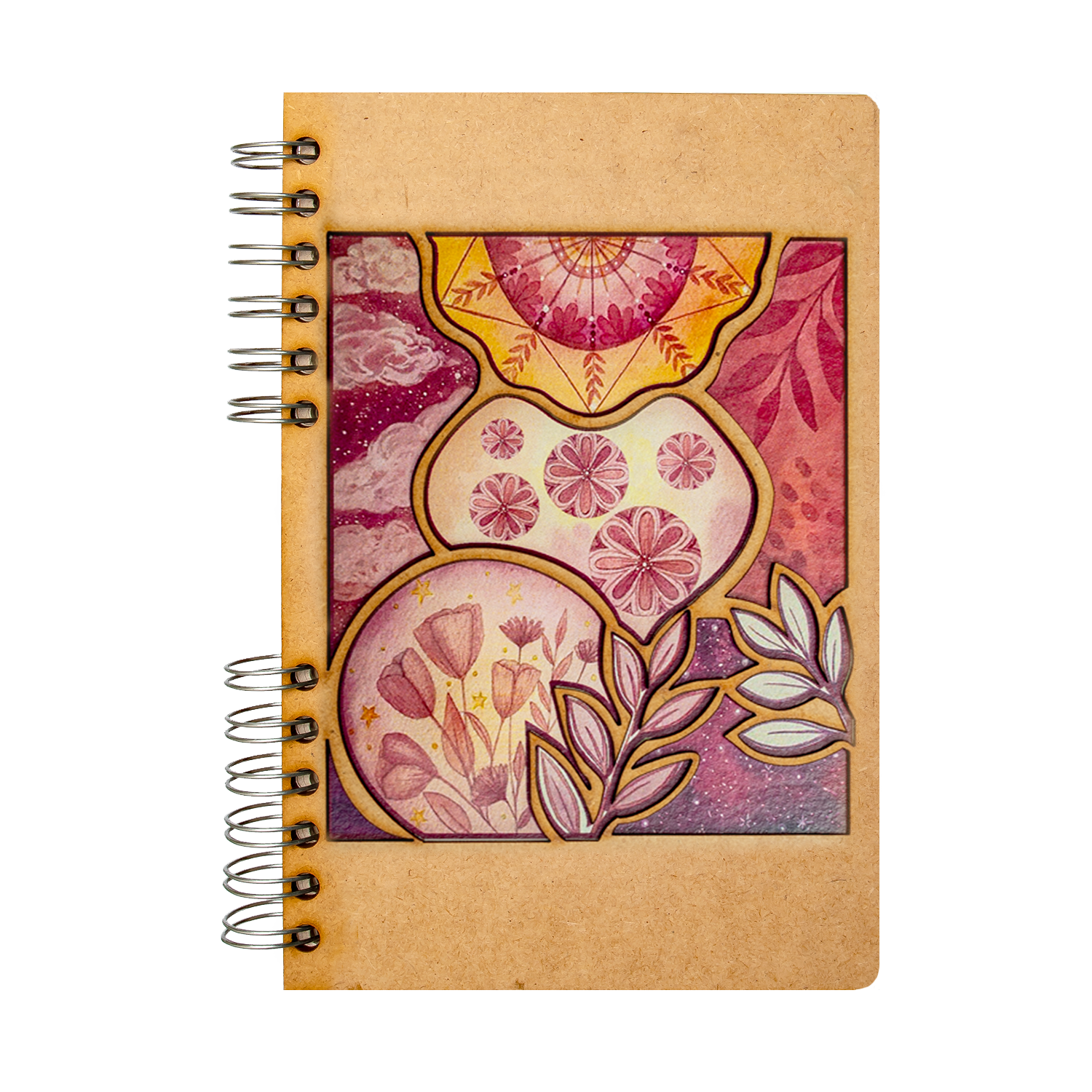 Couverture pour carnet 'American Crafts - Sustainable Journaling' Or Rose  13.97 cm x 21.59 cm - La Fourmi creative