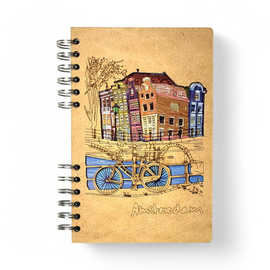 Amsterdam Fiets – Houten Notitieboek