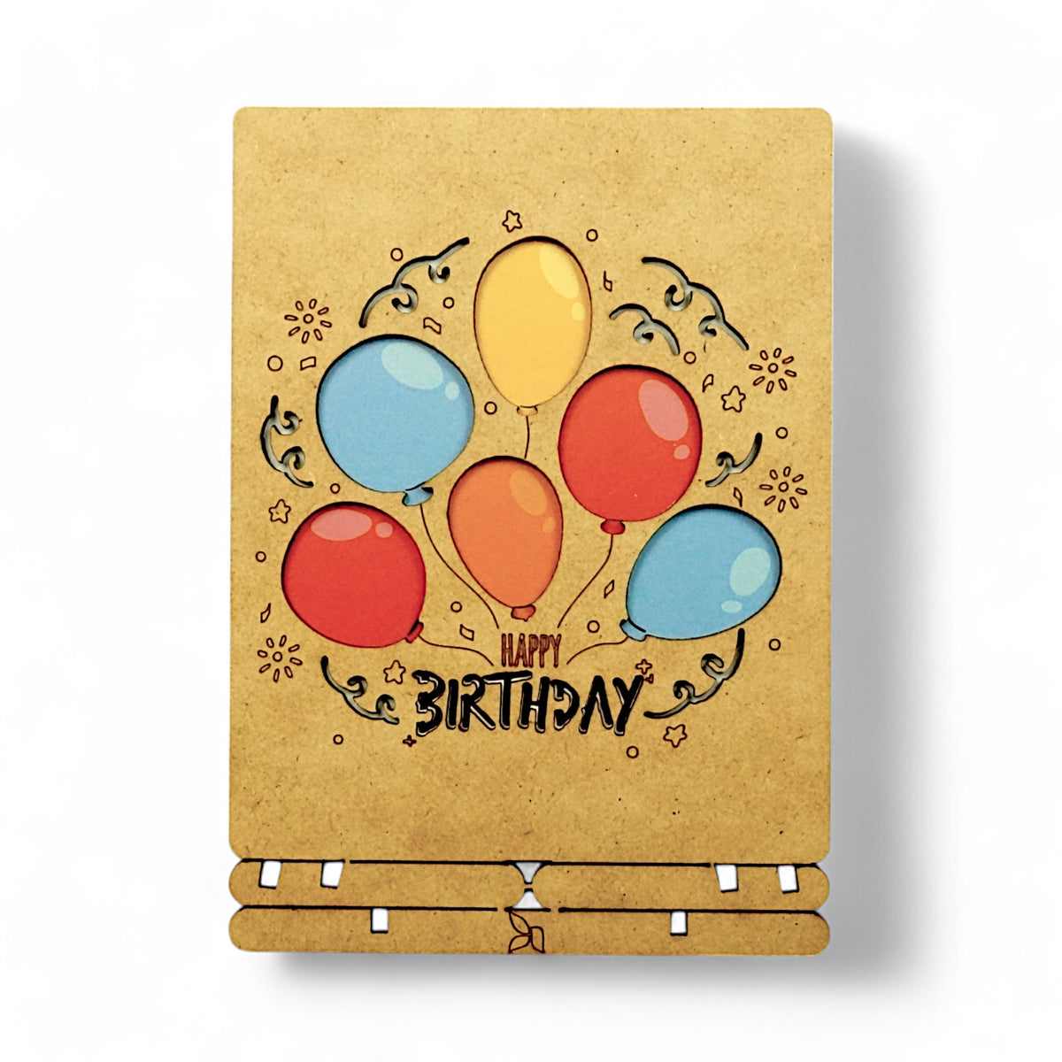 Happy Birthday Ballonnen – Pop-up Verjaardagskaart