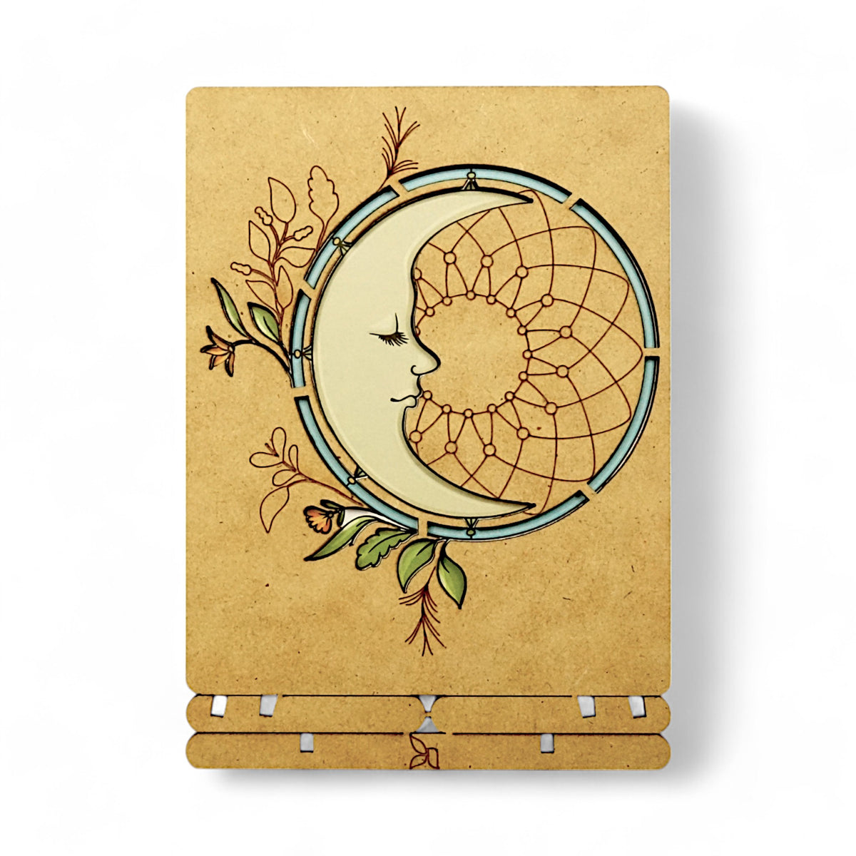 Moon Pop-up Card – Wooden 3D Greeting Card