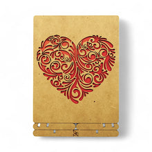 Load image into Gallery viewer, Pop-up art rood hart – duurzame wenskaart met envelop
