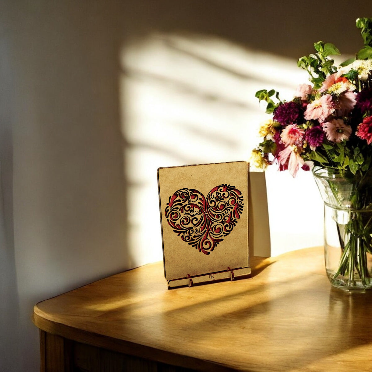 Romantische pop-up kaart rood hart – ideaal voor Valentijnsdag
