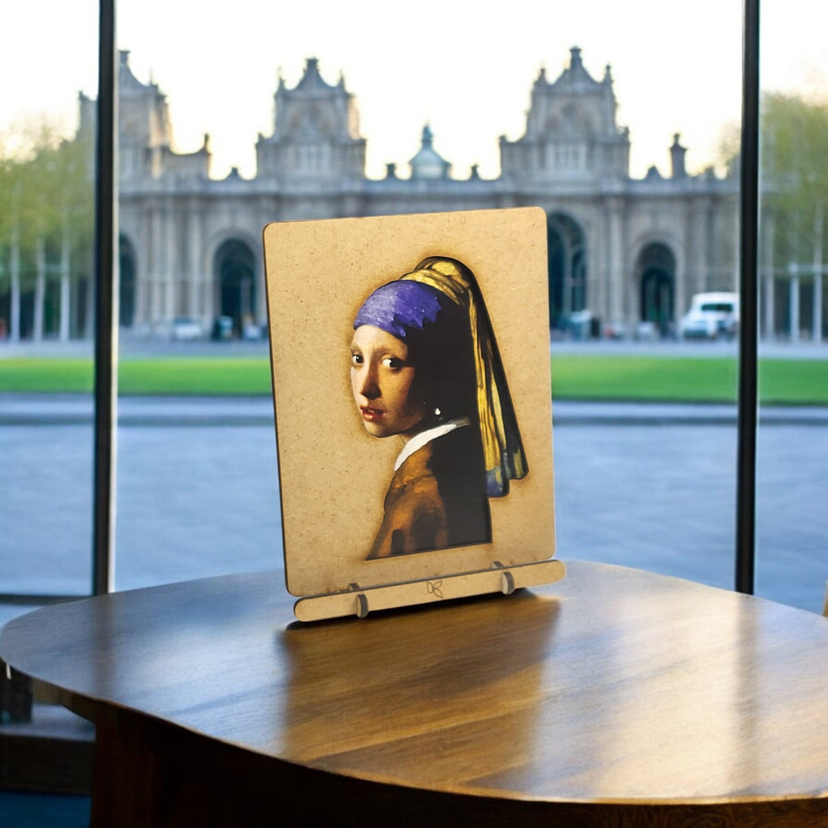 Meisje met de Parel – Houten Pop-up Kunstkaart