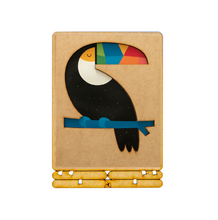 Load image into Gallery viewer, COMING SOON! Postcard - Piece of Art - Andy Westface - Rainbow Tucan
