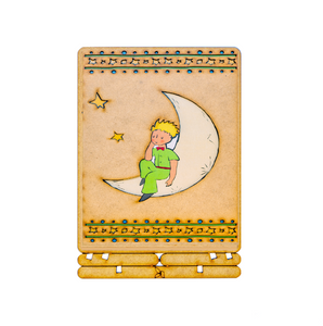 COMING SOON! Postcard - Piece of Art - Le Petit Prince on the Moon