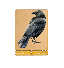 Load image into Gallery viewer, COMING SOON! Postcard - Piece of Art - Malou Kalay - Crow
