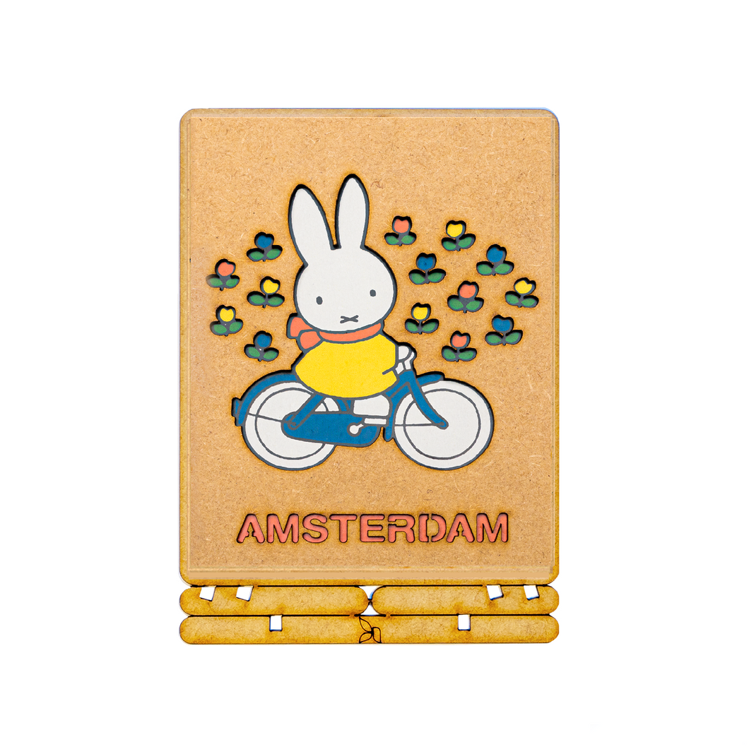 COMING SOON! Postcard - Piece of Art - Miffy by bike Amsterdam