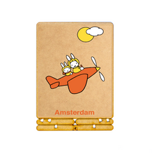 Load image into Gallery viewer, COMING SOON! Postcard - Piece of Art - Miffy on a plane Amsterdam
