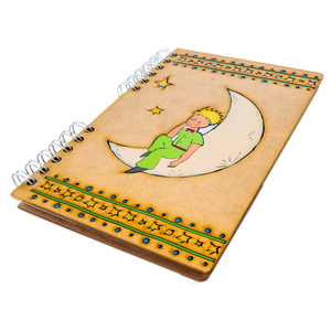Sustainable journal - Recycled paper - Le Petit Prince on the moon