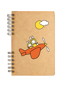 COMING SOON! Sustainable journal - Recycled paper - Miffy on a plane