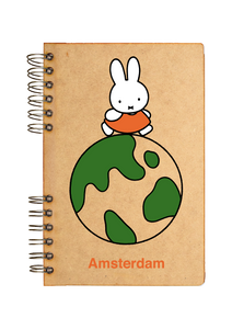 Sustainable journal - Recycled paper - Miffy on the globe Amsterdam