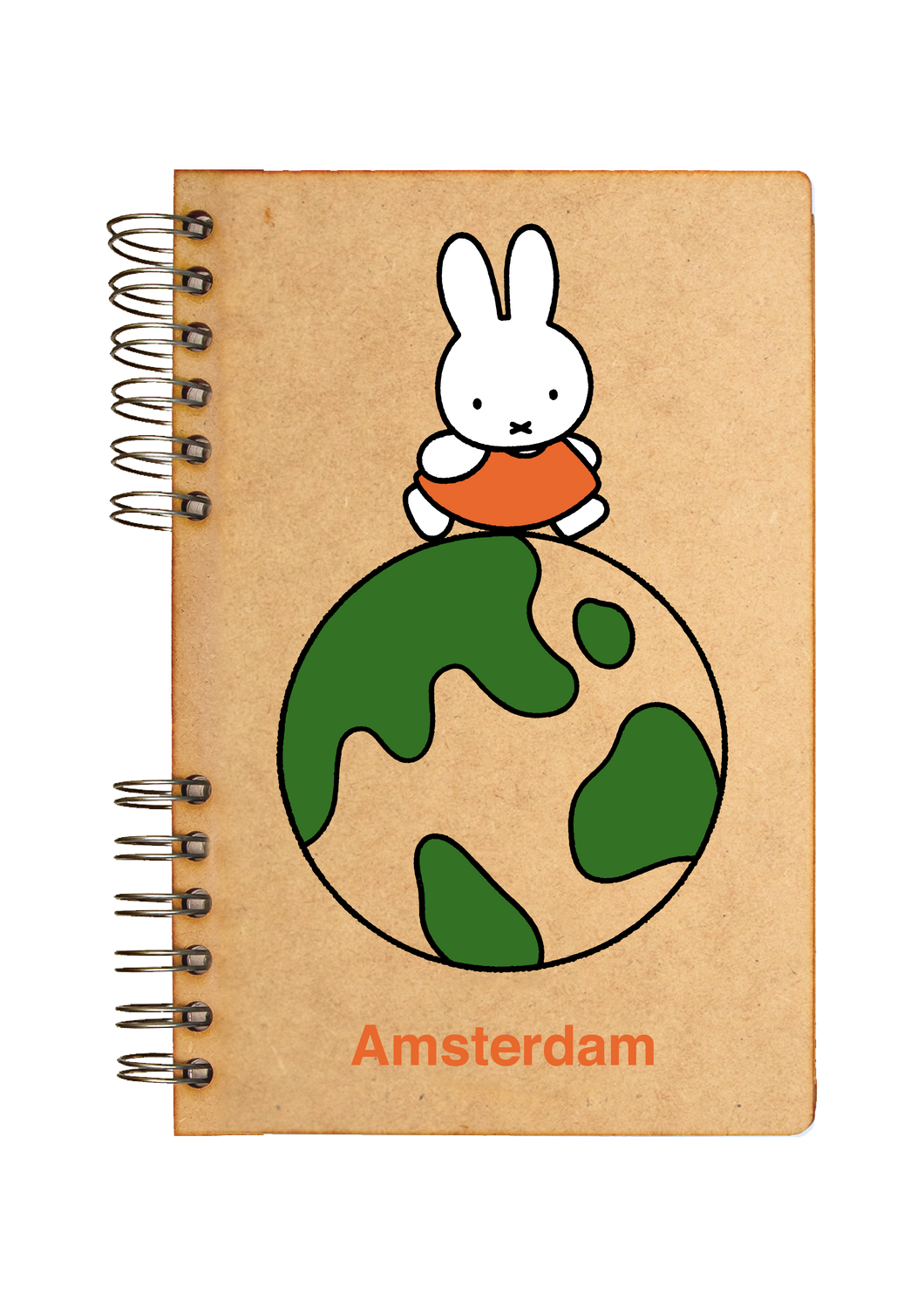 Sustainable journal - Recycled paper - Miffy on the globe Amsterdam