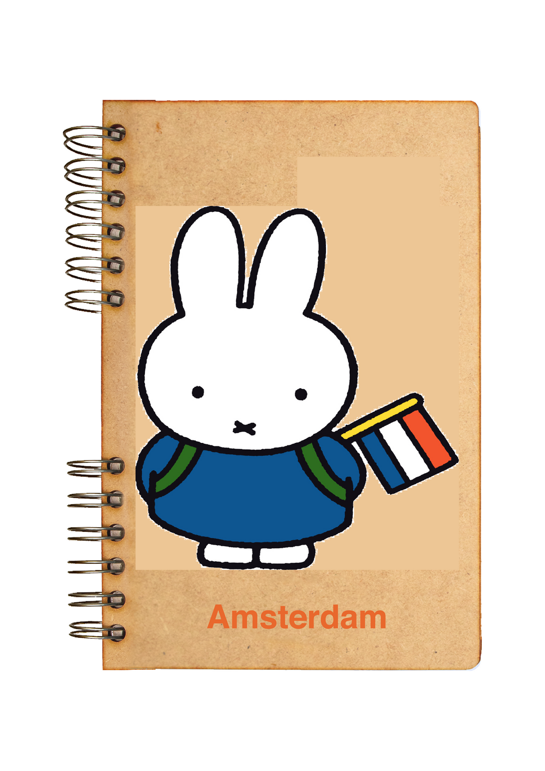 Sustainable journal - Recycled paper - Miffy with flag Amsterdam