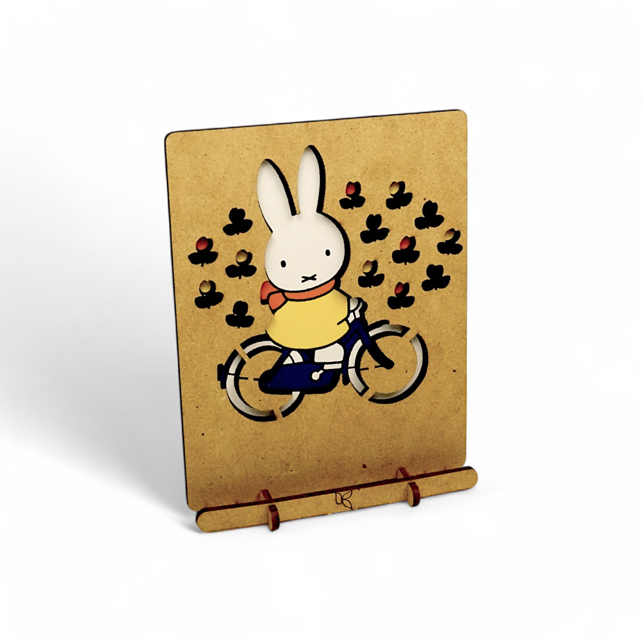 Postcard | Piece of Art | Miffy | Miffy by bike – KOMONI