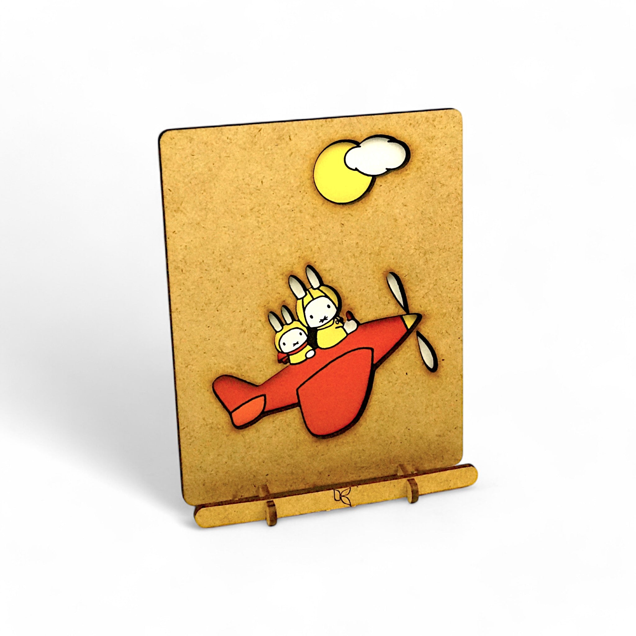 Postcard | Piece of Art | Miffy | Miffy in a Plane – KOMONI Amsterdam