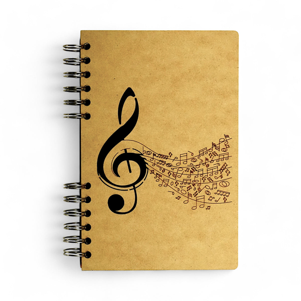 Let's Play Music – Houten Notitieboek