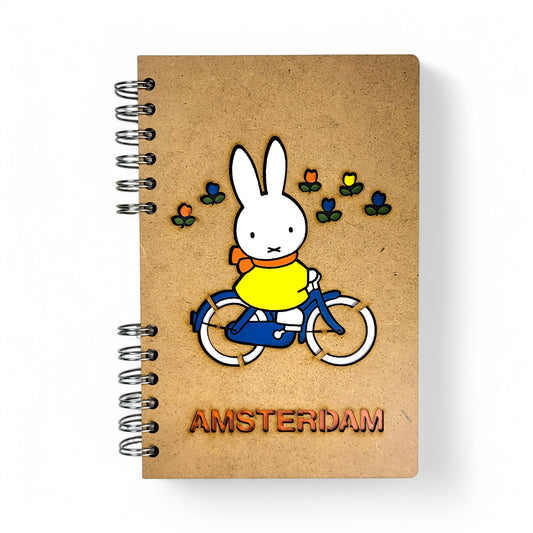 Nijntje op de Fiets in Amsterdam – Houten Notitieboek
