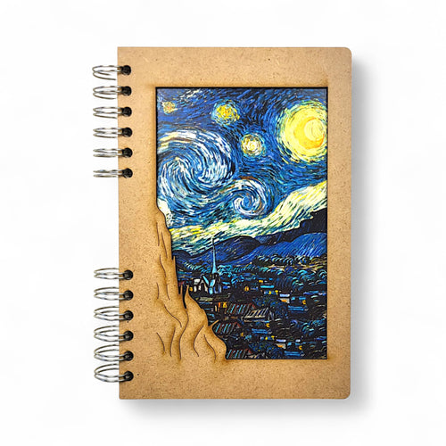 Amsterdam Starry Night Van Gogh Journal – duurzaam notitieboek van gerecycled papier