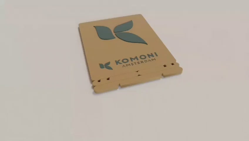 Hoe zet je de Komoni Pop-up Kaart op?