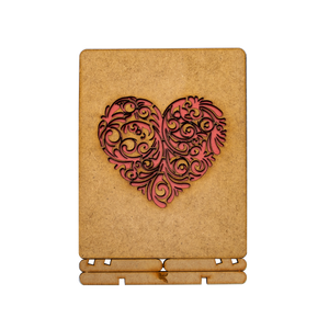 Postcard - Piece of Art - Red Heart