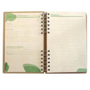 Sustainable 2024 agenda - recycled paper - Skull