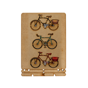Postcard - Piece of Art - Vintage Bikes