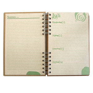 Sustainable 2023-2024 agenda - recycled paper - Amsterdam Canal