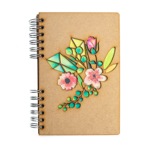 Sustainable journal - Recycled paper - Flowers