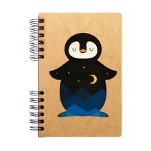 Load image into Gallery viewer, Sustainable journal - Recycled paper - Andy Westface - Penguin - Star Night
